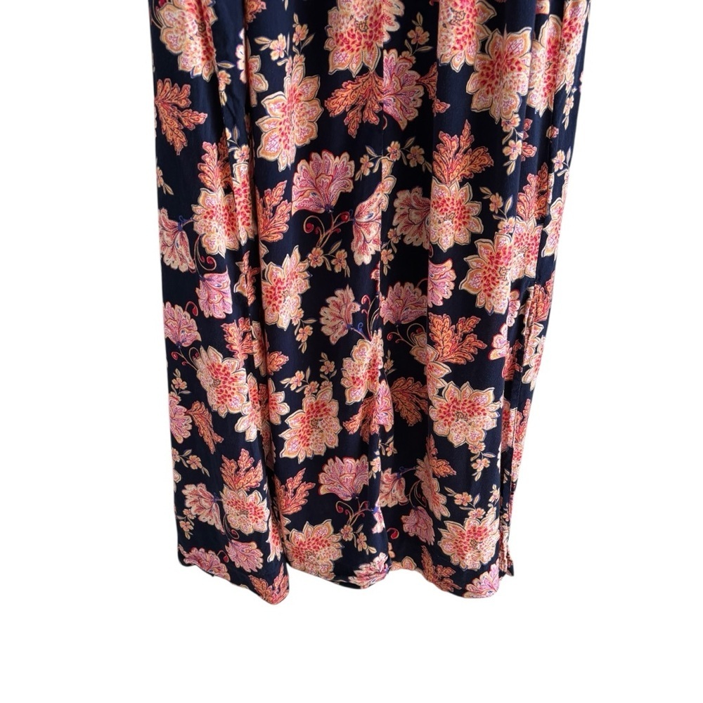 Old-Navy Tie-Shoulder Floral Print All Day Midi Swing Dress Size Small Casual - Picture 11 of 14